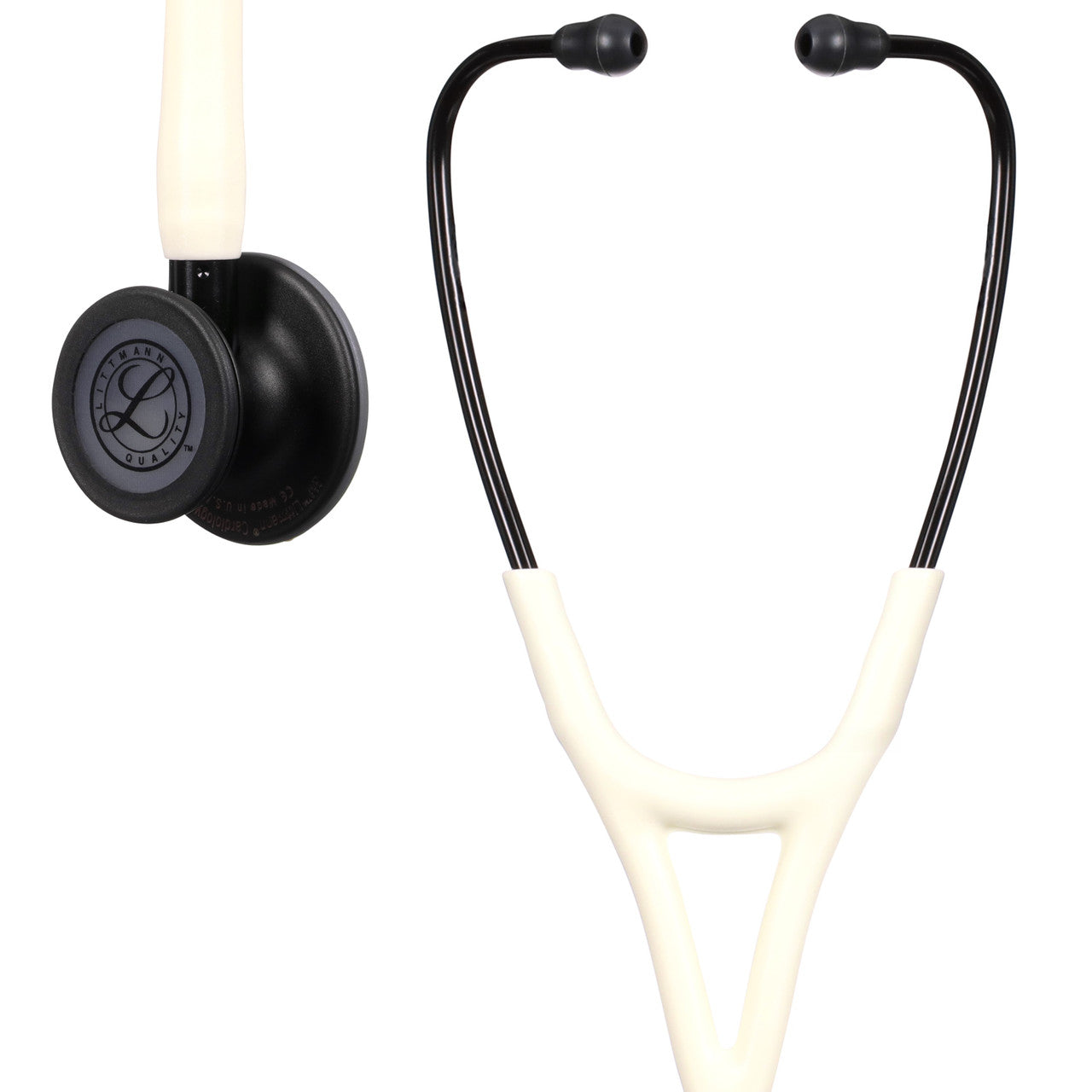 Littmann Cardiology IV Stethoscope, White Alabaster, Satin Tube, 6186C