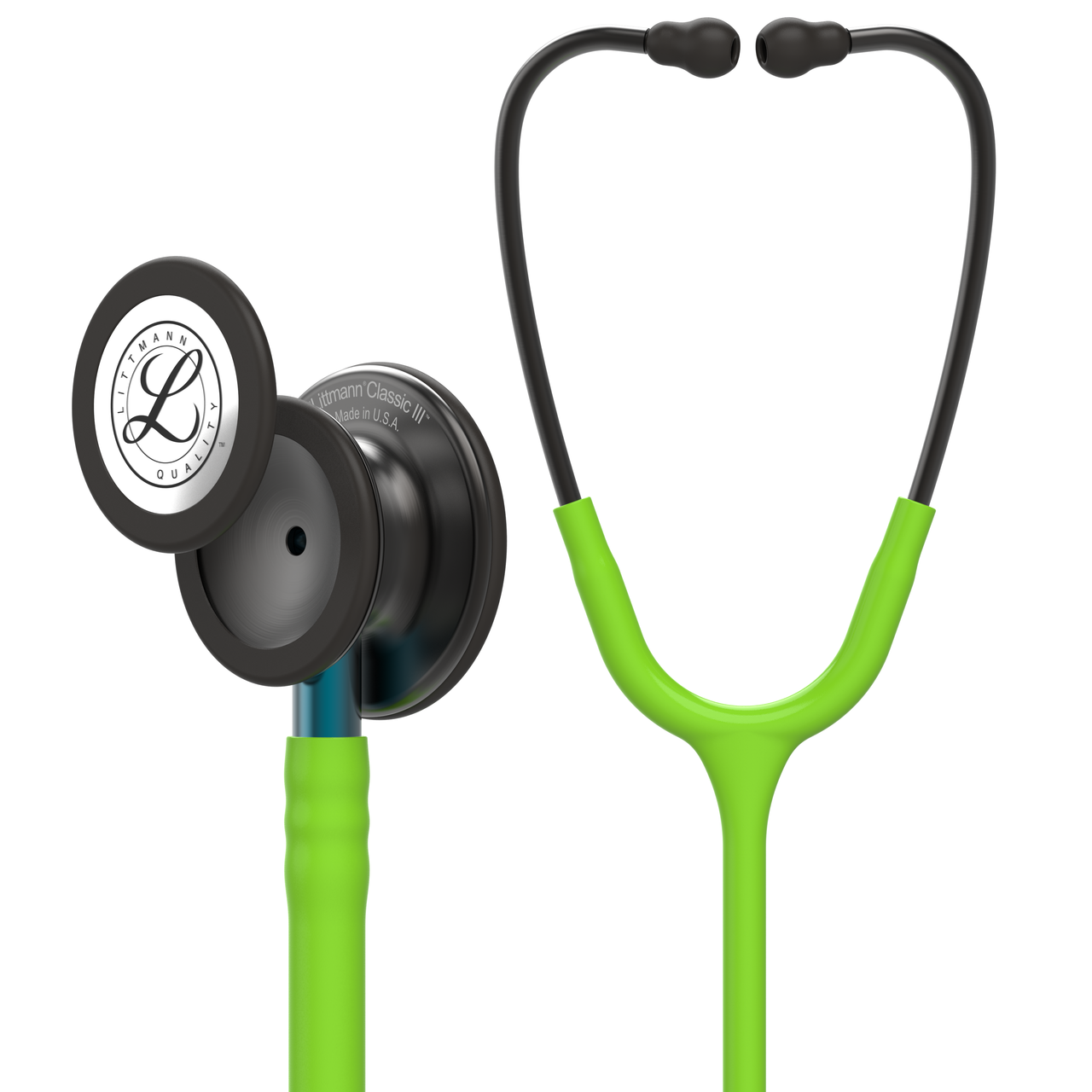 Littmann Classic III Stethoscope, Smoke Lime Blue, 5875