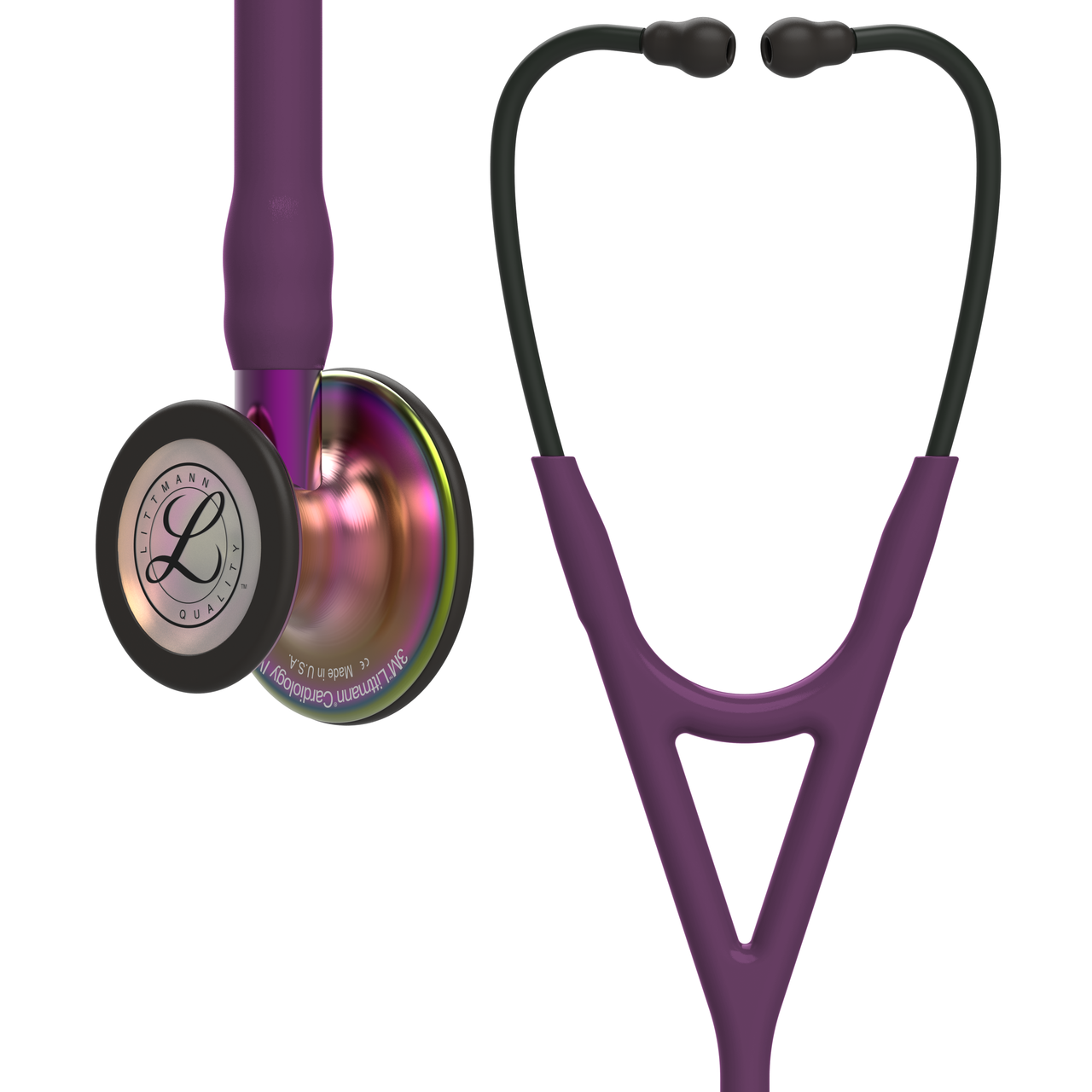 Littmann Cardiology IV Stethoscope, Rainbow Plum Black, 6205