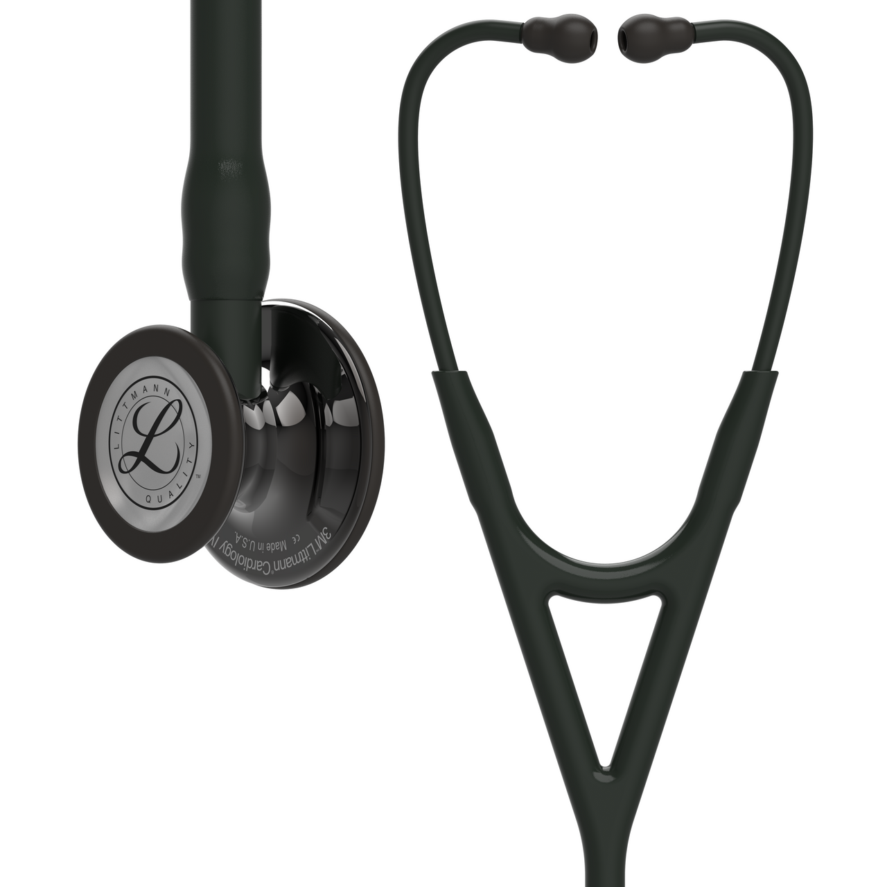 Littmann Cardiology IV Stethoscope, Smoke Black Black, 6232