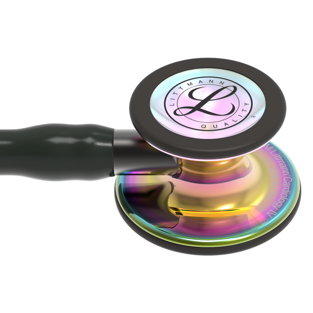 Littmann Cardiology IV Stethoscope, Rainbow Black Black, 6240