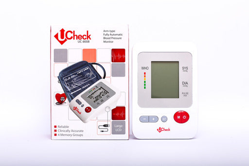 Ucheck Blood Pressure Monitor Upper Arm BP Operator Cuff Machine UC-8008