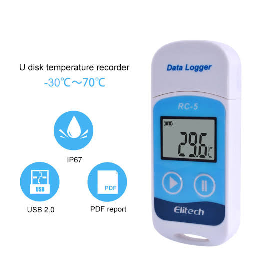 RC-5 USB Temperature Data Logger Elitech