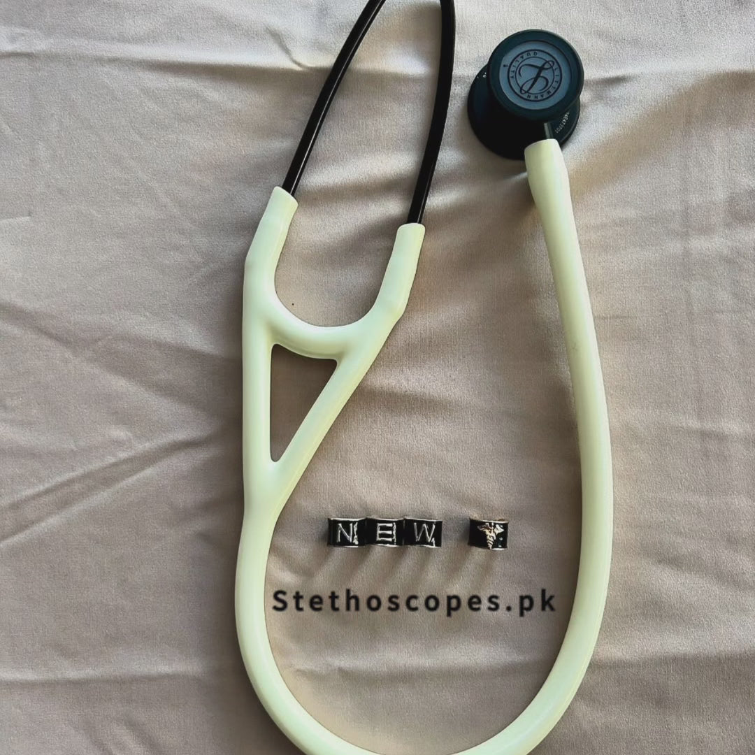 Littmann Cardiology IV Stethoscope, White Alabaster, Satin Tube, 6186C