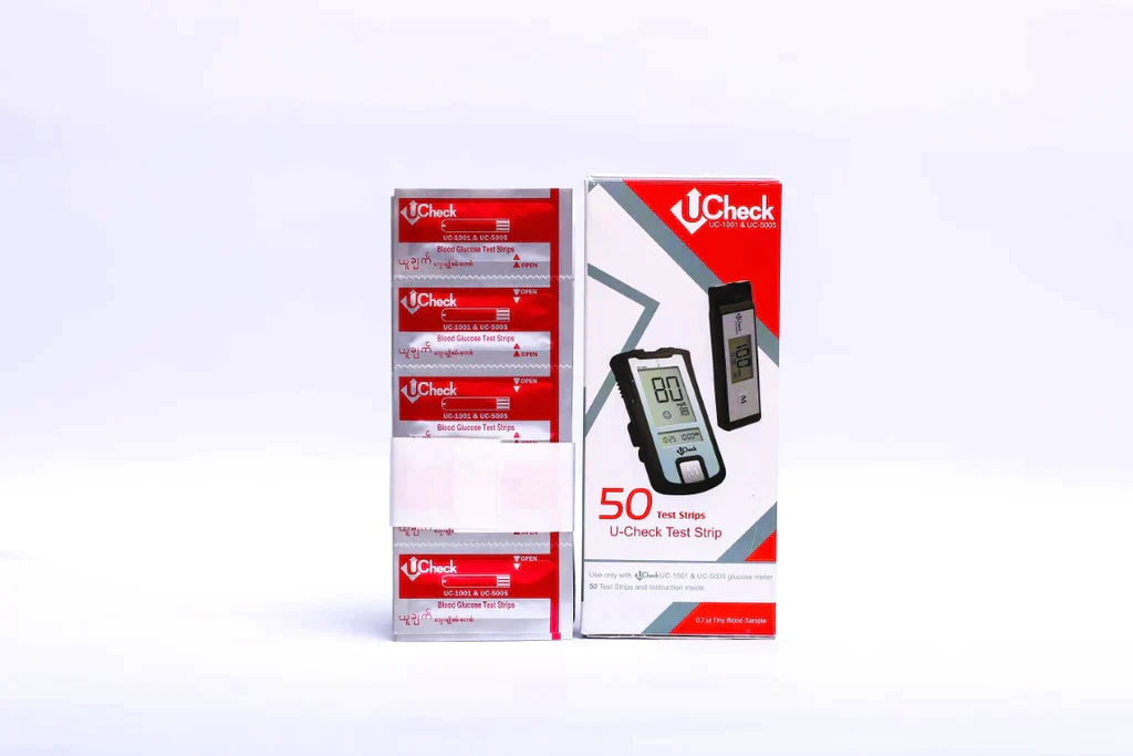 Ucheck Glucometer Strips (50 Strips)