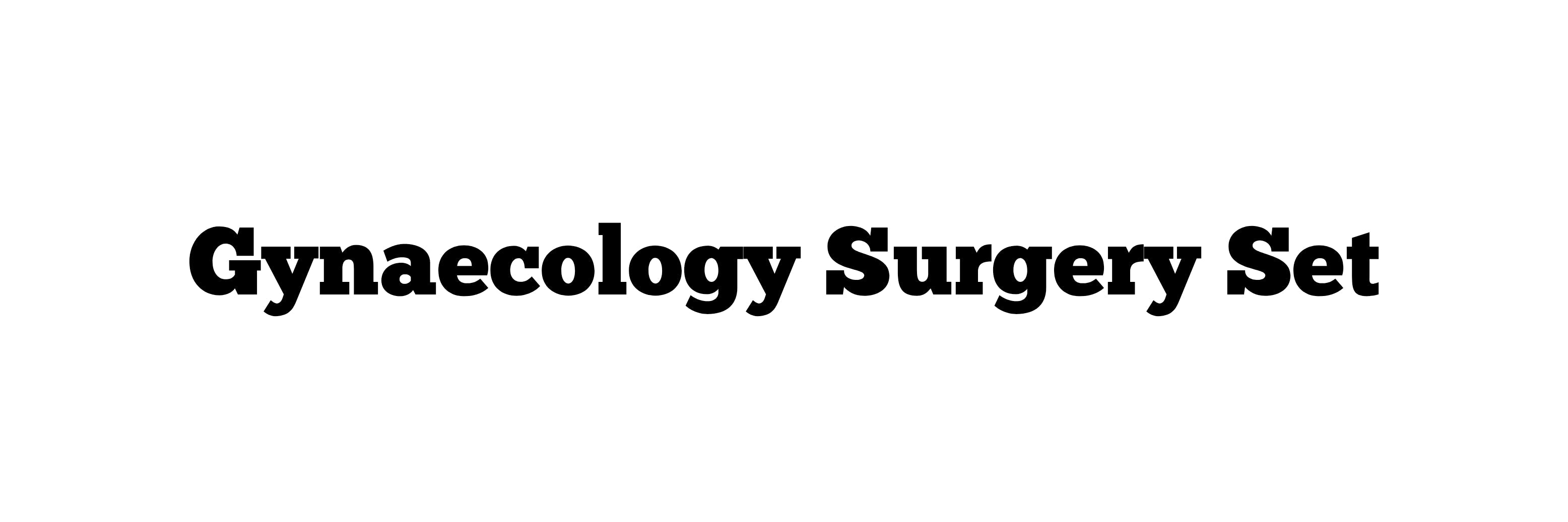 Gynaecology Surgery Set