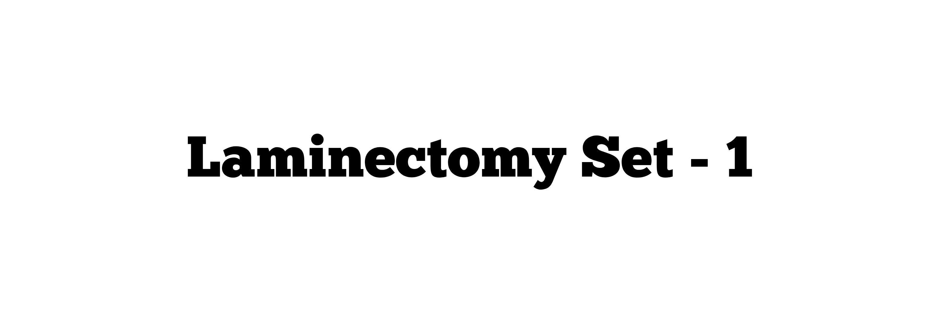 Laminectomy Set - 1