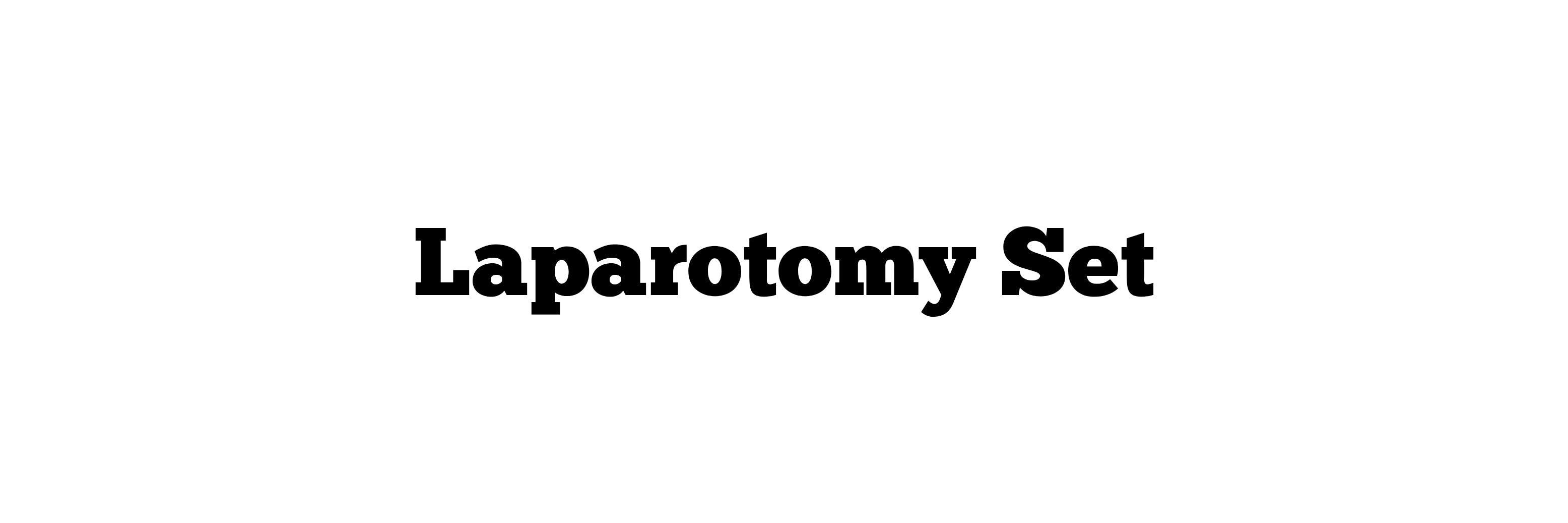 Laparotomy Set