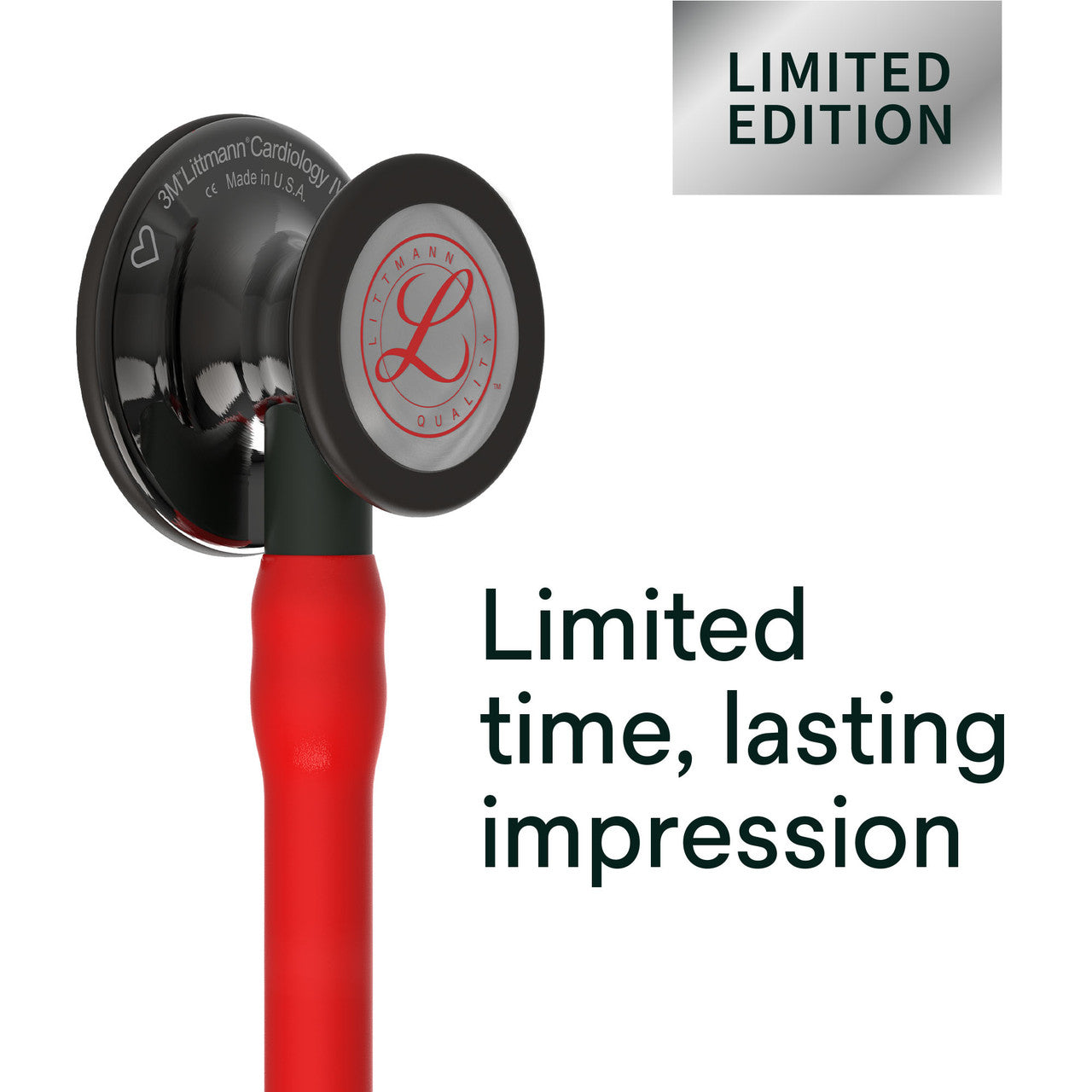 Littmann Cardiology IV Stethoscope, Red Smoke Heart, 6182