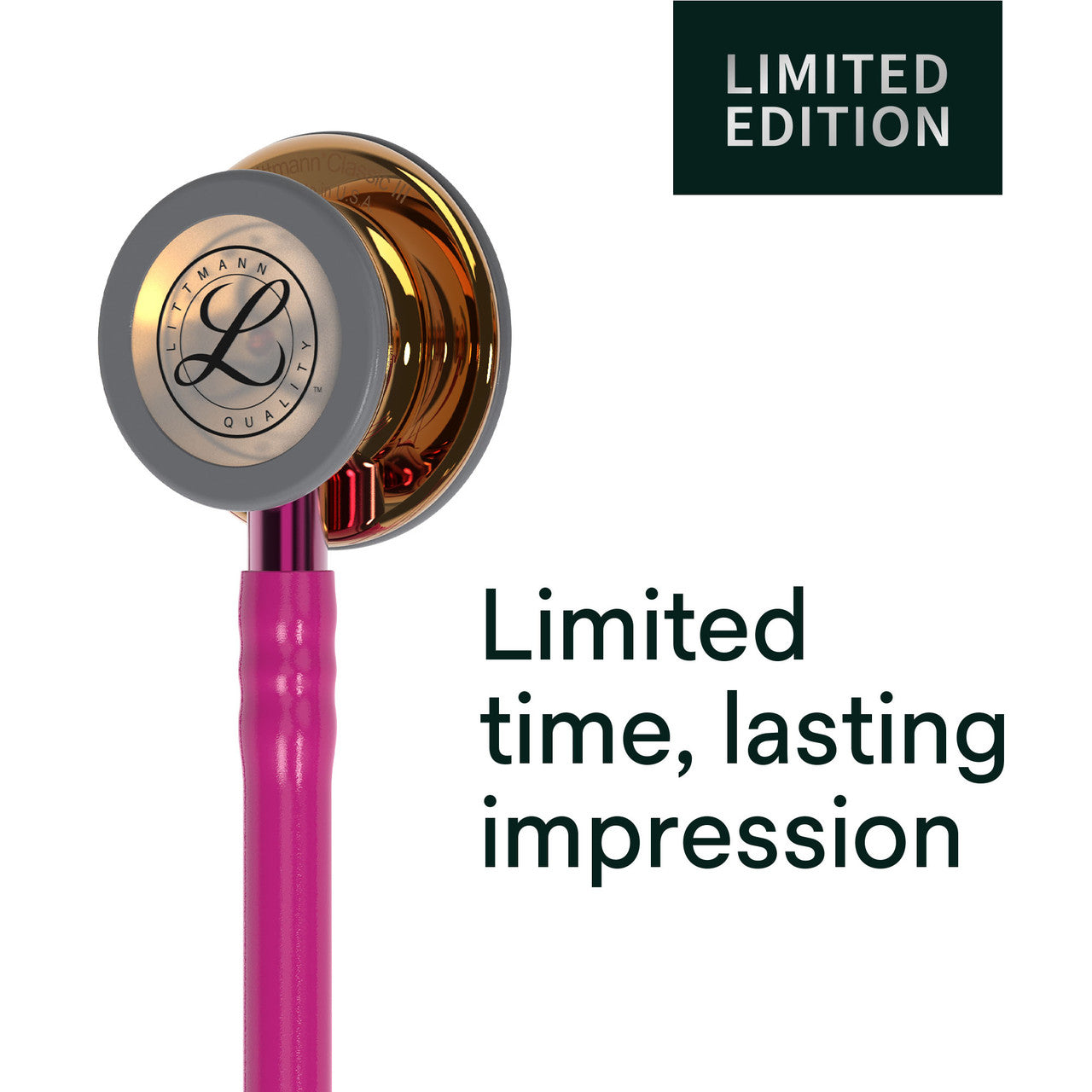 Littmann Classic III Stethoscope, Raspberry HP Copper Pink, 5647