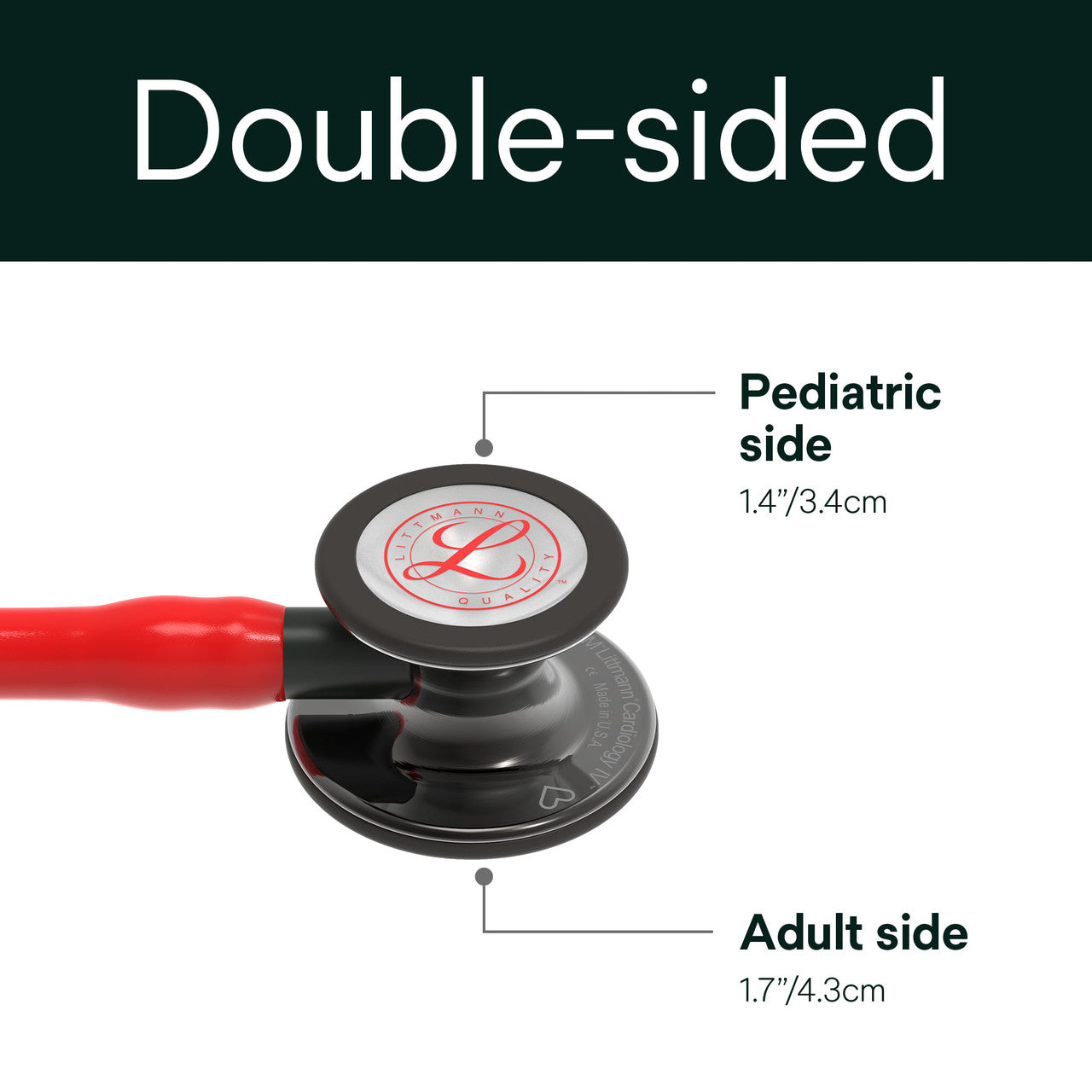 Littmann Cardiology IV Stethoscope, Red Smoke Heart, 6182